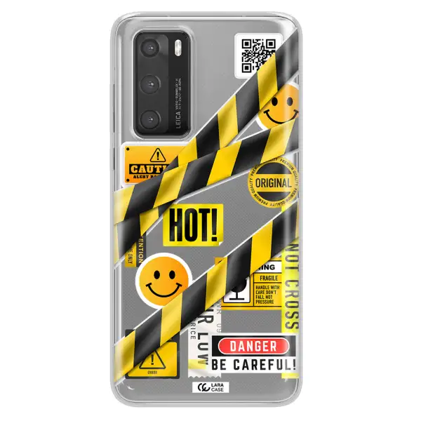 Be Careful Huawei P40 Clear TPU Case