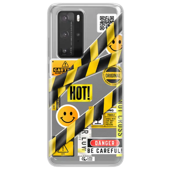 Be Careful Huawei P40 Pro Clear TPU Case