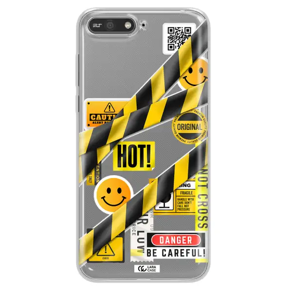 Be Careful Huawei Y6 2018 Clear TPU Case