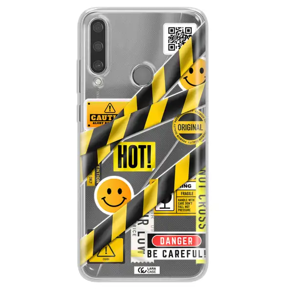 Be Careful Huawei Y6P Clear TPU Case