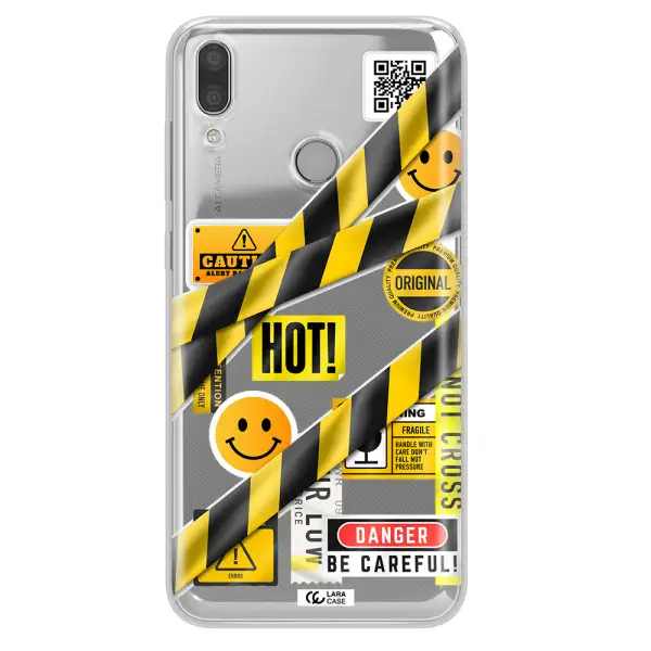 Be Careful Huawei Y7 2019 Clear TPU Case