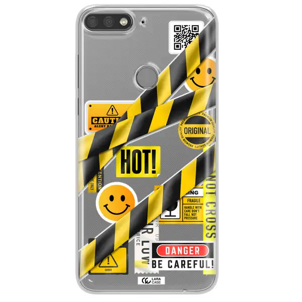 Be Careful Huawei Y7 Prime 2018 Clear TPU Case