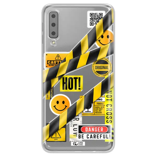 Be Careful Samsung A7 2018 Clear TPU Case