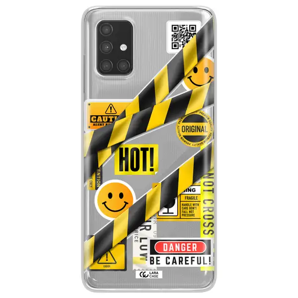 Be Careful Samsung A71 Clear TPU Case