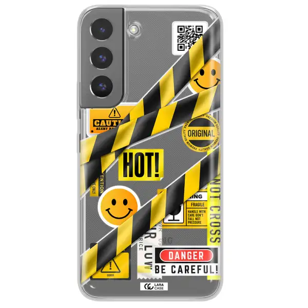 Be Careful Samsung S 22 Clear TPU Case