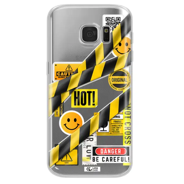 Be Careful Samsung S 7 Clear TPU Case