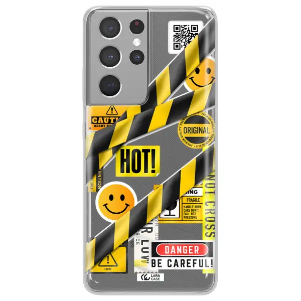 Be Careful Samsung S21 Ultra Clear TPU Case
