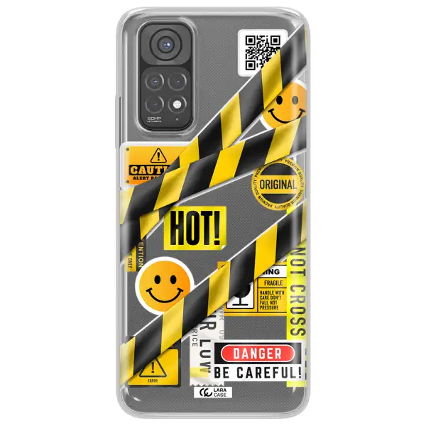 Be Careful Xiaomi Redmi Note 11 Clear TPU Case