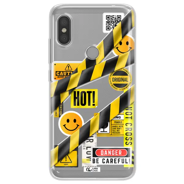 Be Careful Xiaomi Redmi Note 6 Pro Clear TPU Case