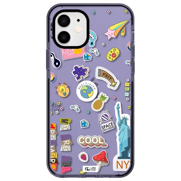 Stickers Apple iPhone 11 impact Lilac Case