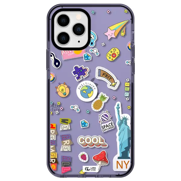 Stickers Apple iPhone 11 pro impact Lilac Case