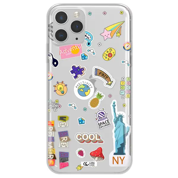 Stickers Apple iPhone 11 pro max Clear TPU Case