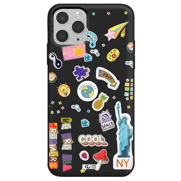 Stickers Apple iPhone 11 pro Silicone black Case