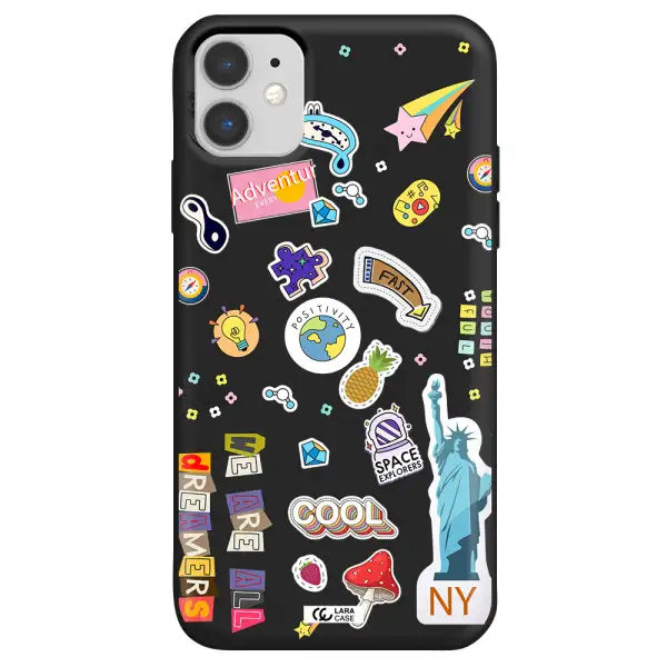 Stickers Apple iPhone 11 Silicone black Case