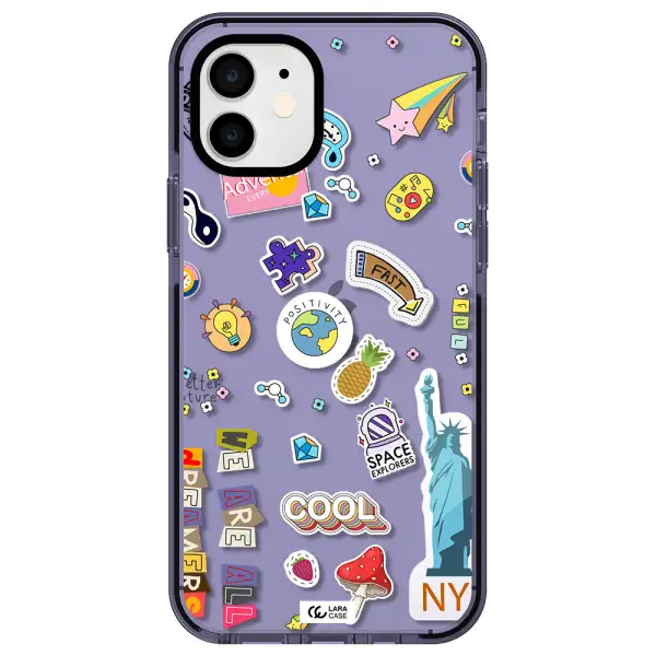 Stickers Apple iPhone 12 impact Lilac Case