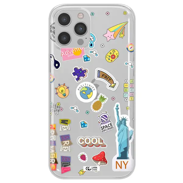Stickers Apple iPhone 12 pro Clear TPU Case
