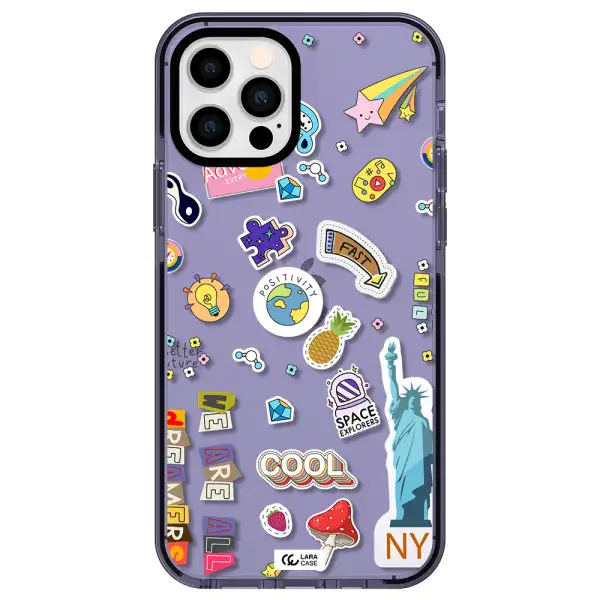 Stickers Apple iPhone 12 pro impact Lilac Case