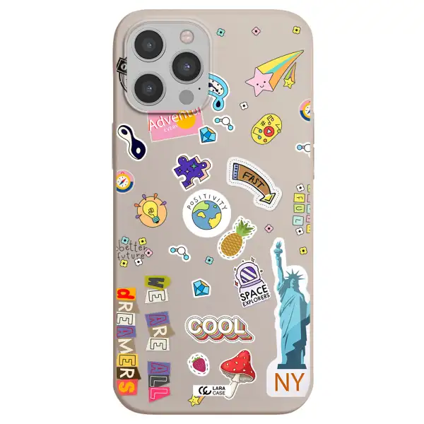 Stickers Apple iPhone 12 pro max Silicone Stone Case
