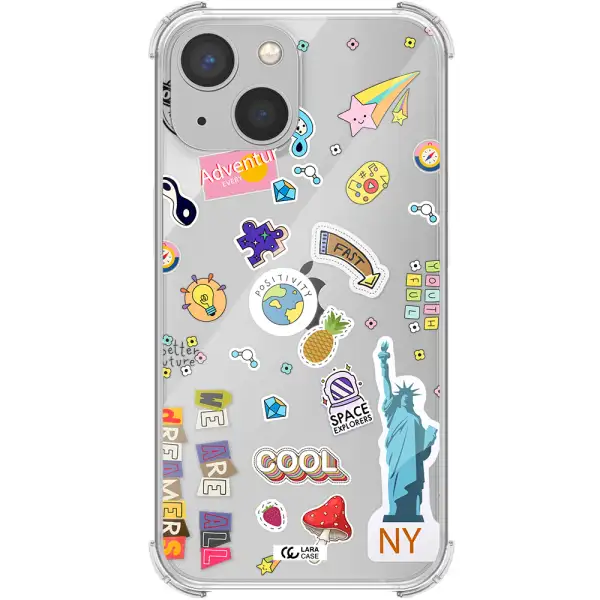 Stickers Apple iPhone 13 mini Clear PC Case
