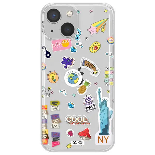 Stickers Apple iPhone 13 mini Clear TPU Case