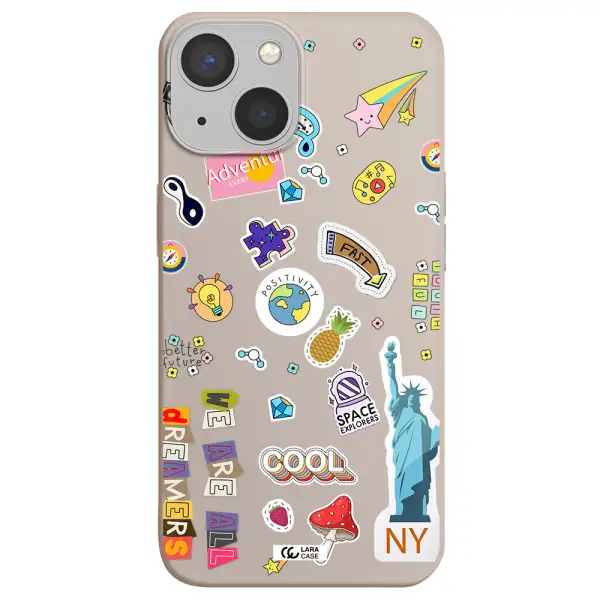 Stickers Apple iPhone 13 mini Silicone Stone Case