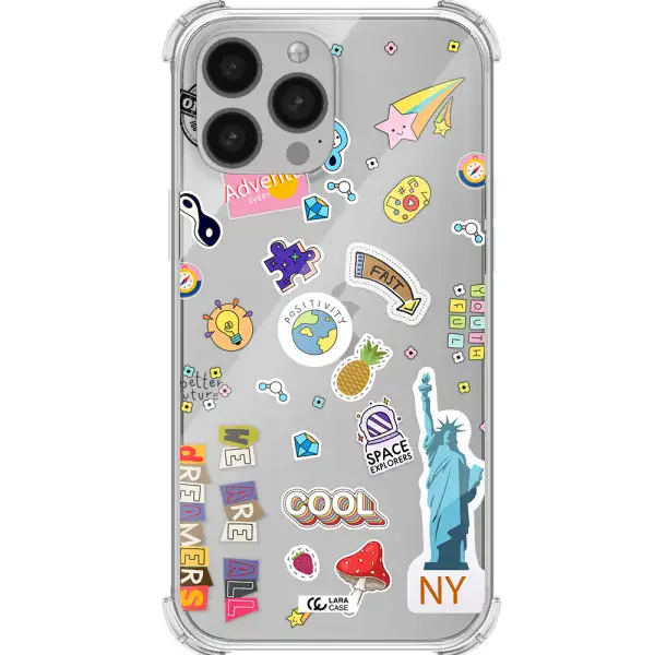Stickers Apple iPhone 13 Pro Max Clear PC Case