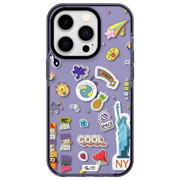 Stickers Apple iPhone 14 pro impact Lilac Case