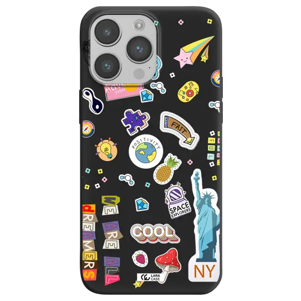 Stickers Apple iPhone 14 pro Silicone black Case