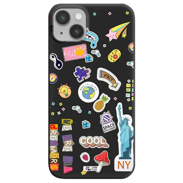 Stickers Apple iPhone 14 Silicone black Case