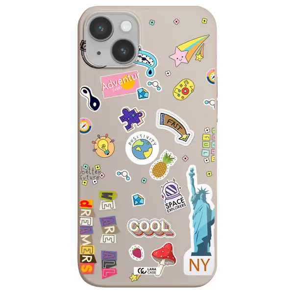 Stickers Apple iPhone 14 Silicone Stone Case