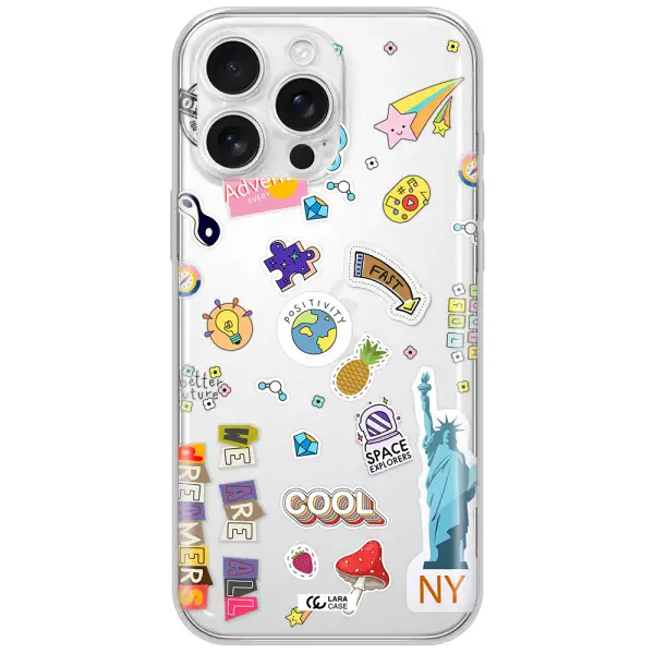 Stickers Apple Iphone 16 Pro Max Clear Tpu Case