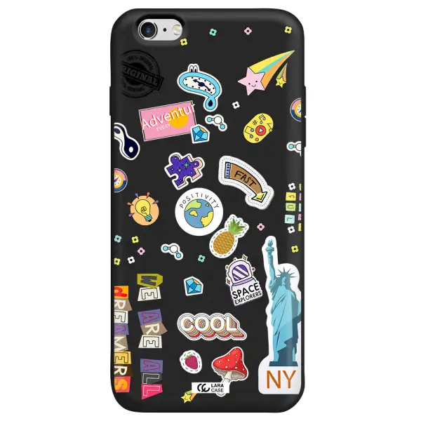 Stickers Apple iPhone 6 plus Silicone black Case
