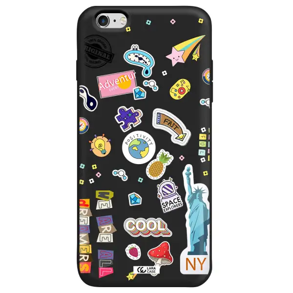 Stickers Apple iPhone 6S Silicone black Case