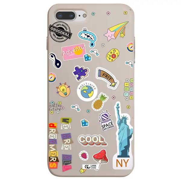 Stickers Apple iPhone 7 plus Silicone Stone Case