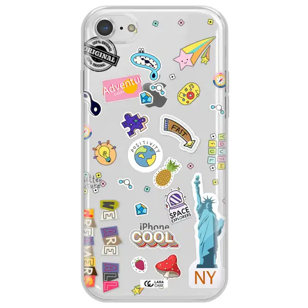 Stickers Apple iPhone 8 Clear TPU Case