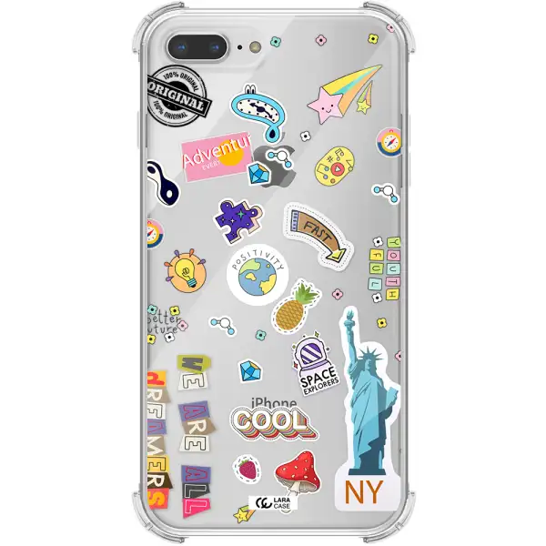 Stickers Apple iPhone 8 plus Clear PC Case