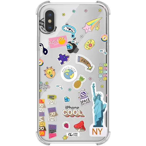 Stickers Apple iPhone X Clear PC Case