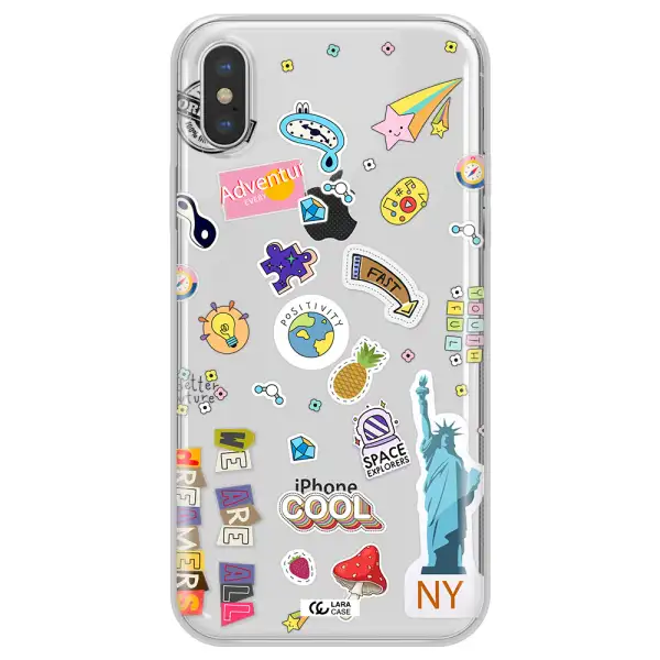 Stickers Apple iPhone XS max Clear TPU Case