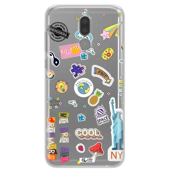 Stickers Huawei Mate 10 Lite Clear TPU Case