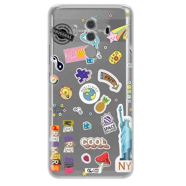 Stickers Huawei Mate 10 Pro Clear TPU Case