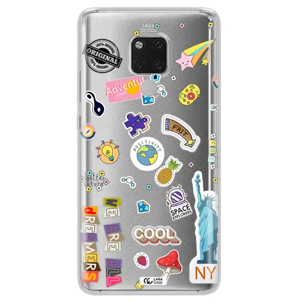 Stickers Huawei Mate 20X Clear TPU Case