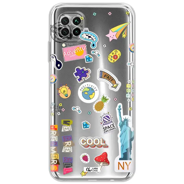 Stickers Huawei Nova 7I Clear Tpu Case