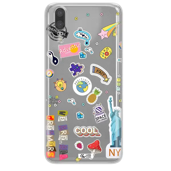 Stickers Huawei P20 Clear TPU Case