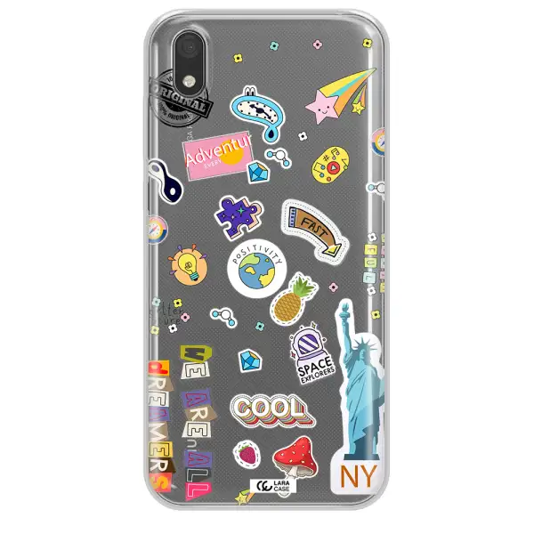 Stickers Huawei Y5 2019 Clear TPU Case