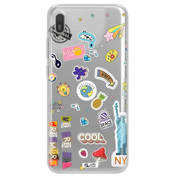 Stickers Huawei Y6 Pro 2019 Clear TPU Case