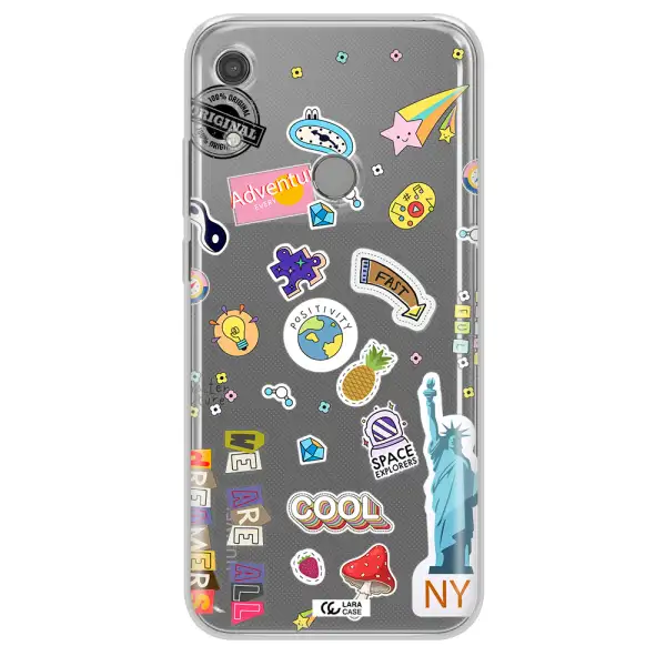Stickers Huawei Y6S Clear TPU Case