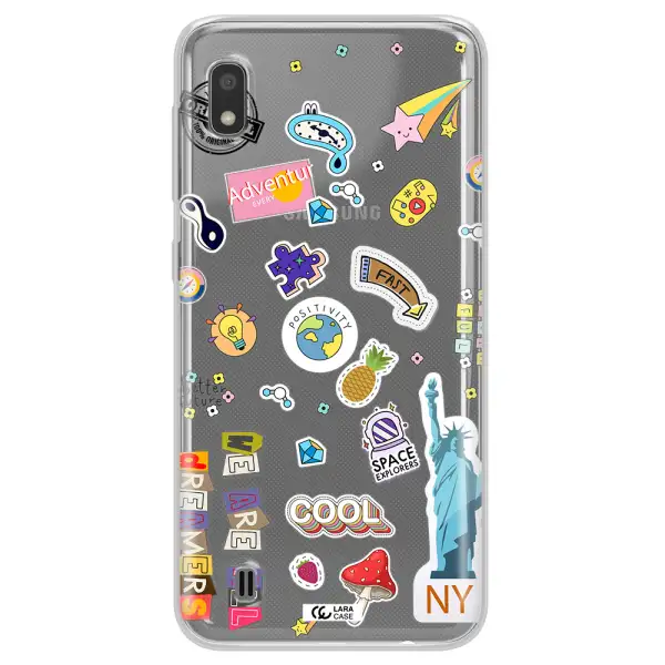 Stickers Samsung A10 Clear TPU Case