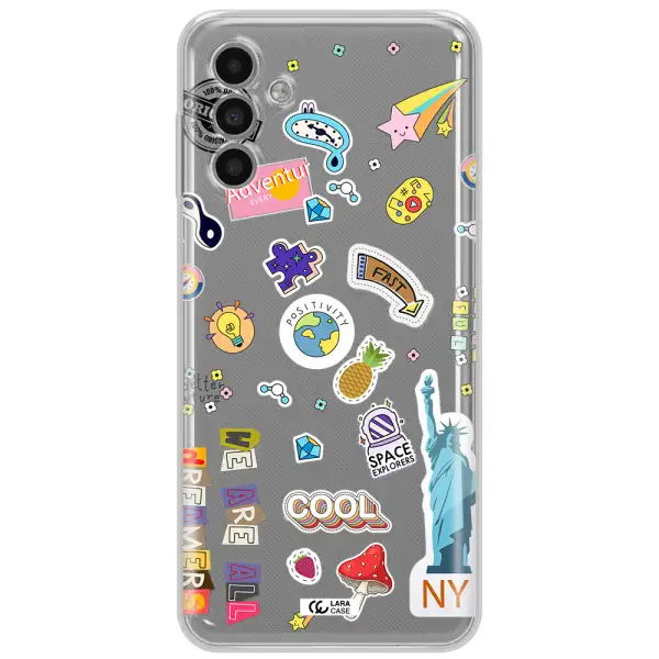 Stickers Samsung A13 5G Clear Tpu Case