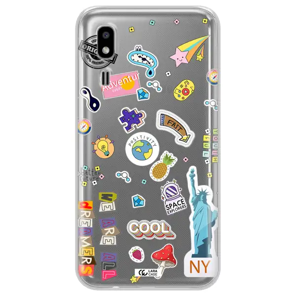 Stickers Samsung A2 Core Clear TPU Case