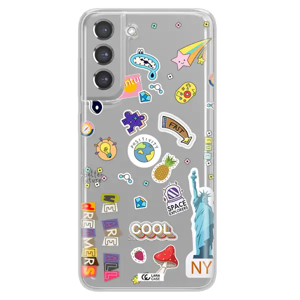 Stickers Samsung A21 Fe Clear TPU Case